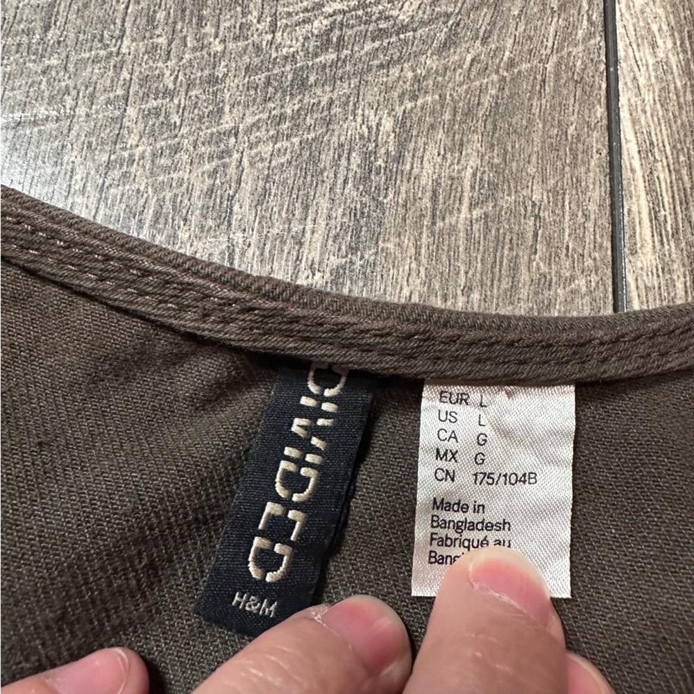 H&M Brown Button Down Jacket - image 4